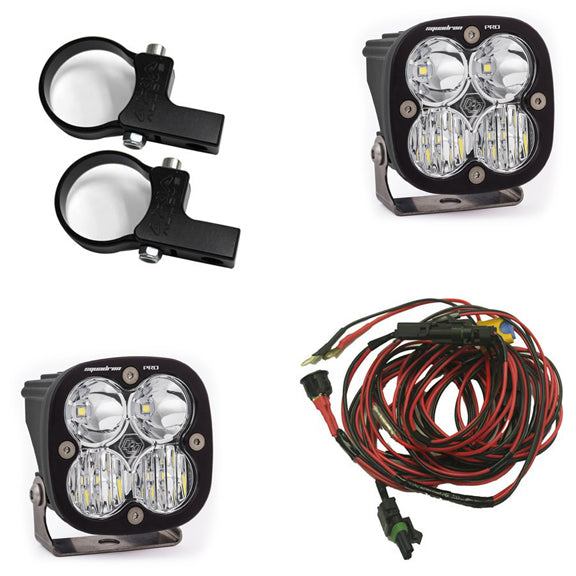 LED Light Pods Kit W/Horiz Mounts 1.75 Inch Harness Squadron Pro