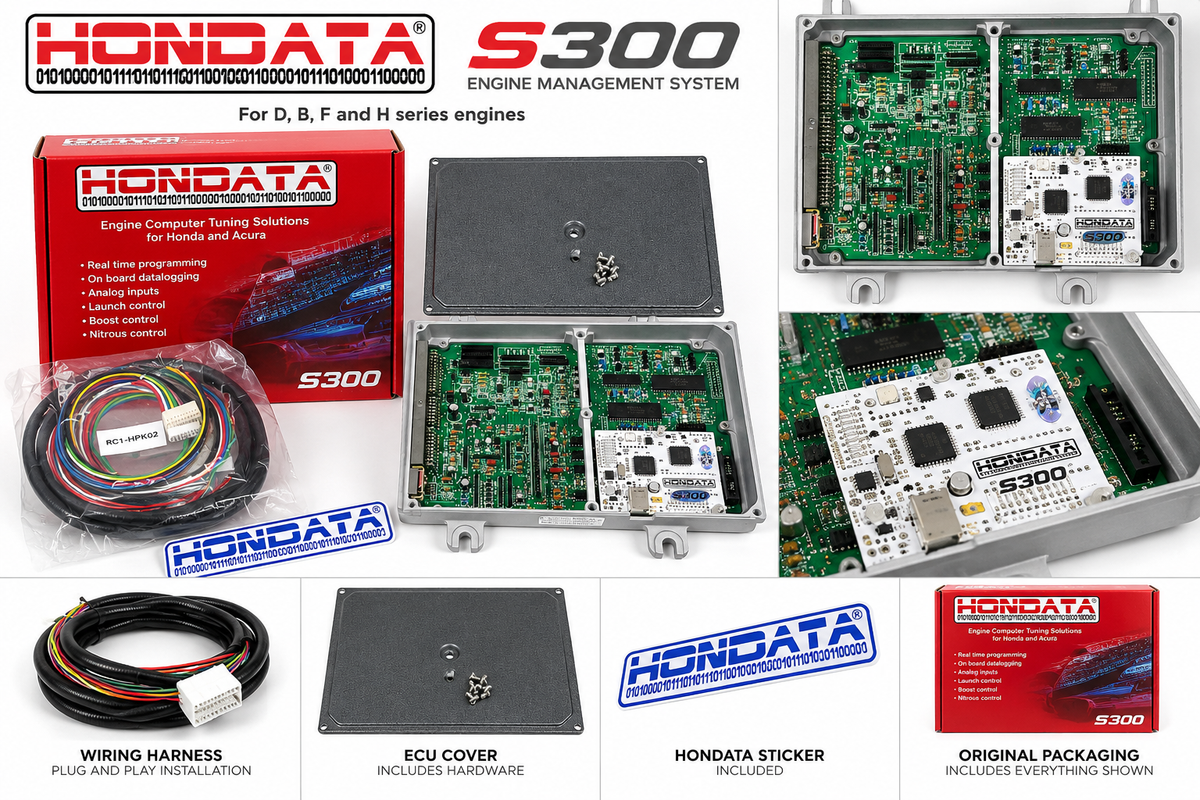 HONDATA S300 V3 / HA MOTORSPORTS OBD1 Automatic ECU Package – B / F / H Series