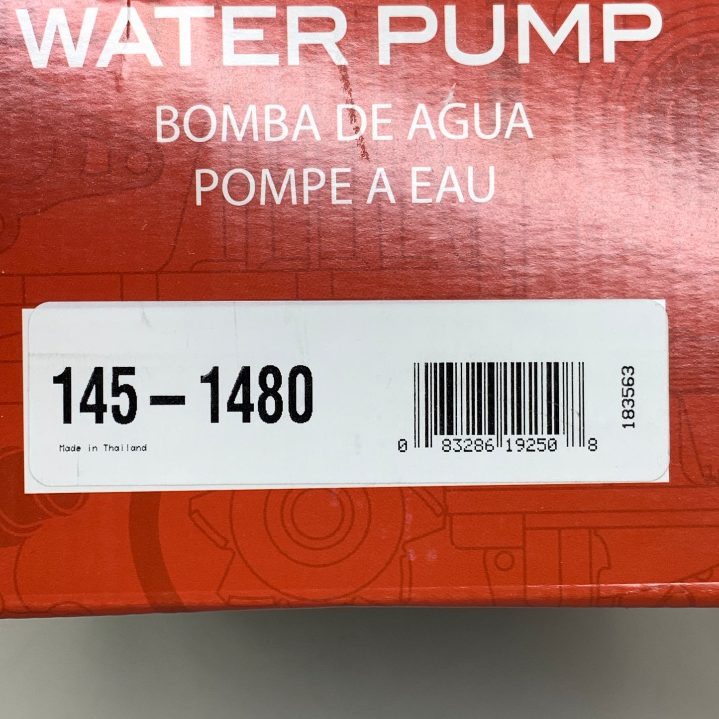 GMB Engine Water Pump for Mazda Vehicles 183563 145-1480