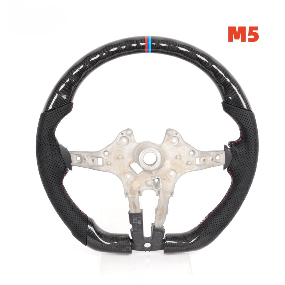 Real Carbon Fiber M Sport Steering Wheel for BMW 5 Series, 6 Series, 7 Series, M5 & M8