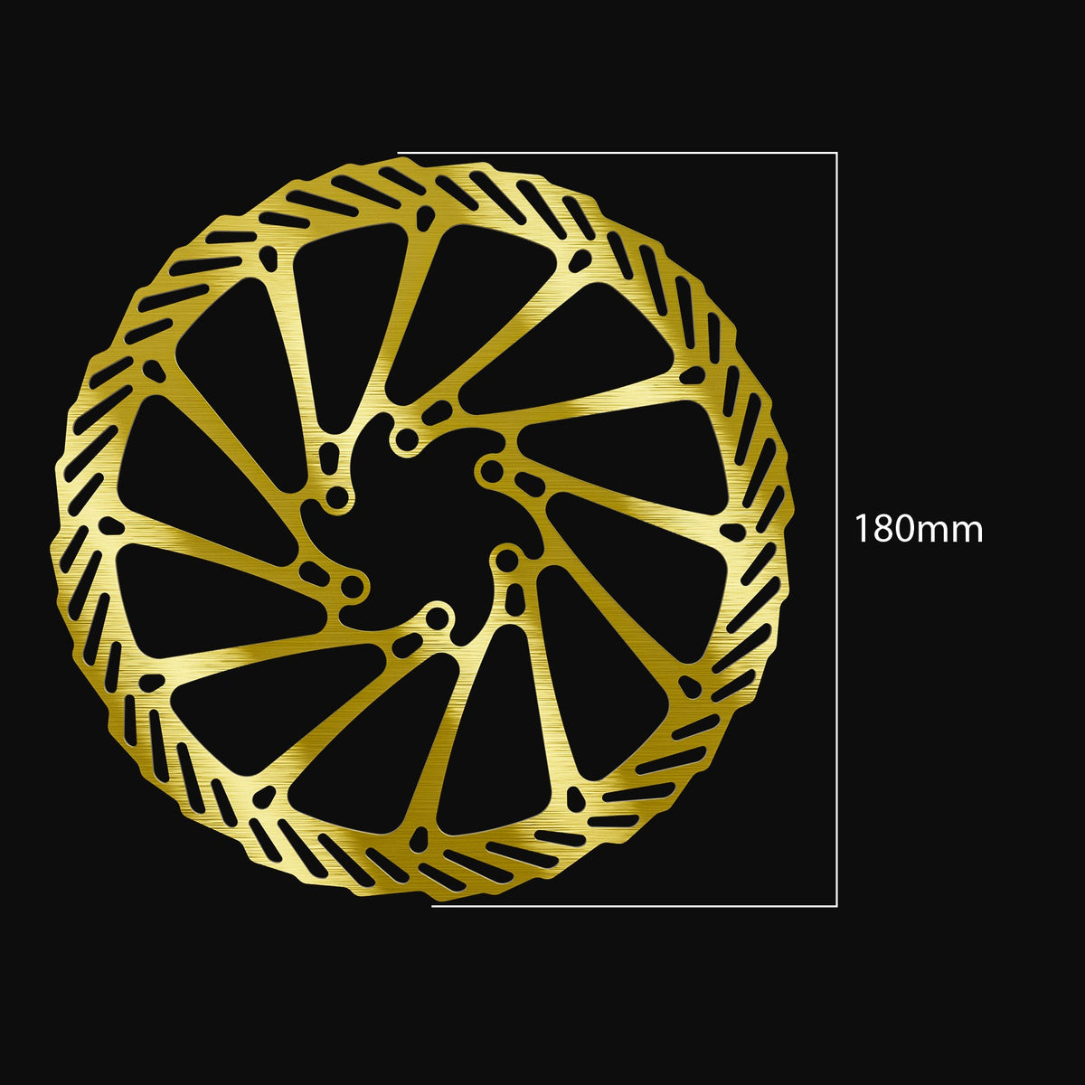 Gold 180mm Disc Brake Rotor – Stylish & High-Performance Upgrade