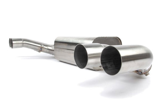 Dinan Free Flow Axle-Back Exhaust - 2020-2025 BMW X3M/X4M Stainless Steel - Black Tips - F97/F98