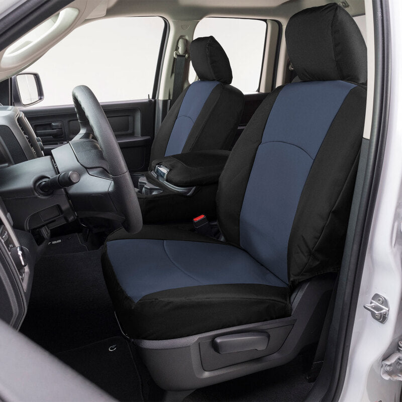 Covercraft 23-25 Ford F250-F550 Endura PrecisionFit Custom Front Row Seat Covers - Blue/Black GTF4432ABENDB