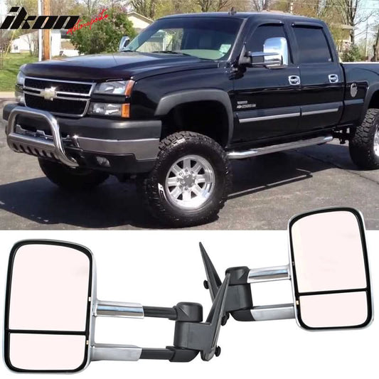 1999-2007Â Silverado Sierra Rear View Towing Mirror Manual Housing