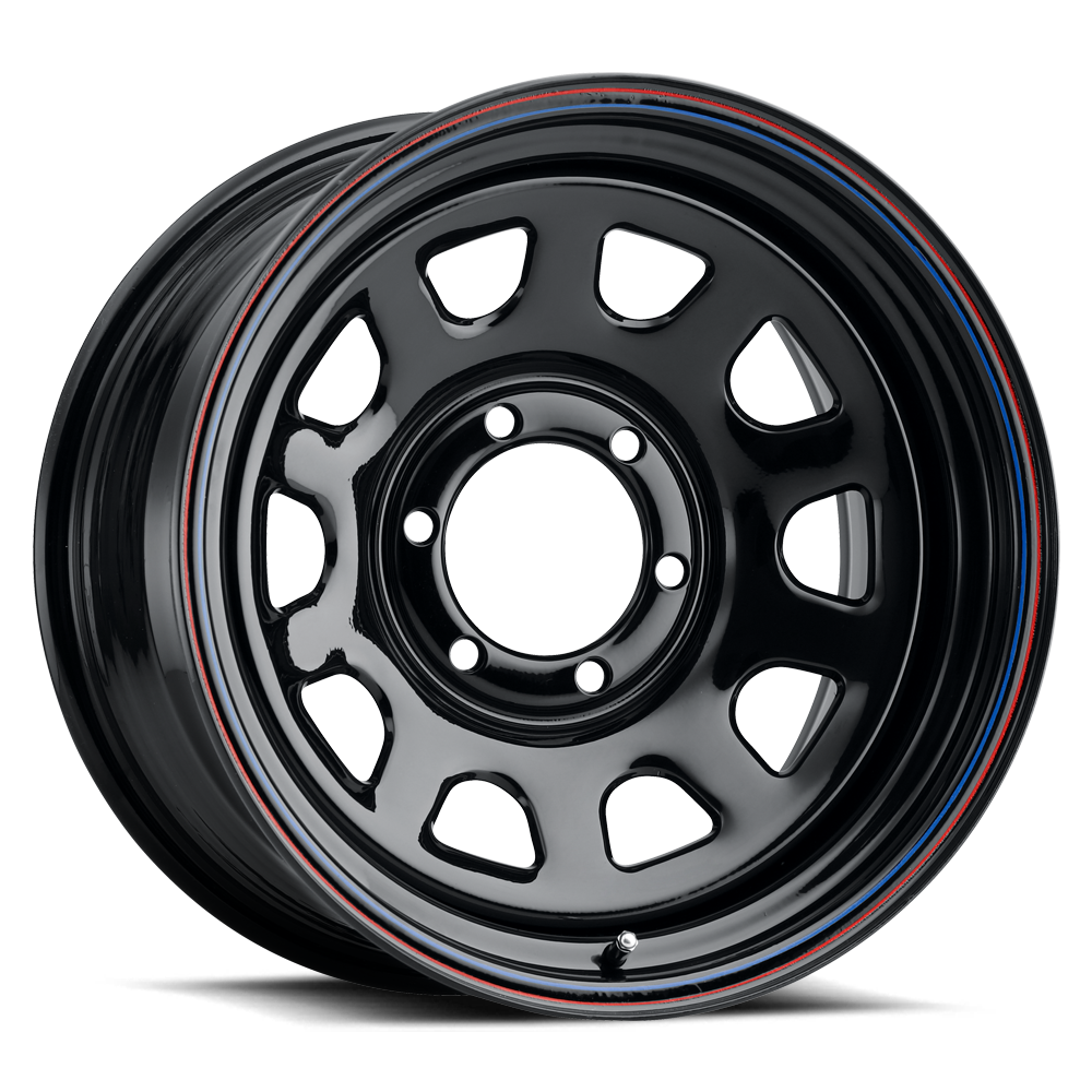 Allied Wheel Components BLACK DAYTONA 15X10 5X5.5 (4"BS)