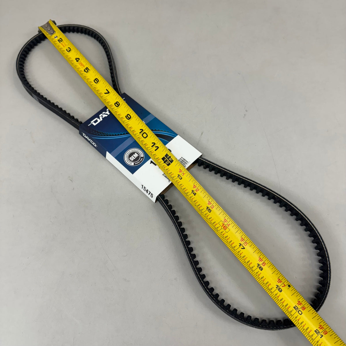 DAYCO V-Belt Top Width .44" Bottom Cog Belt Construction SAE J636 SAE J637 15475