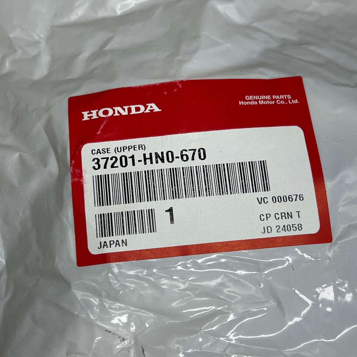 HONDA Case (Upper) Genuine OEM RANCHER & TRX450 Bikes 37201-HN0-670