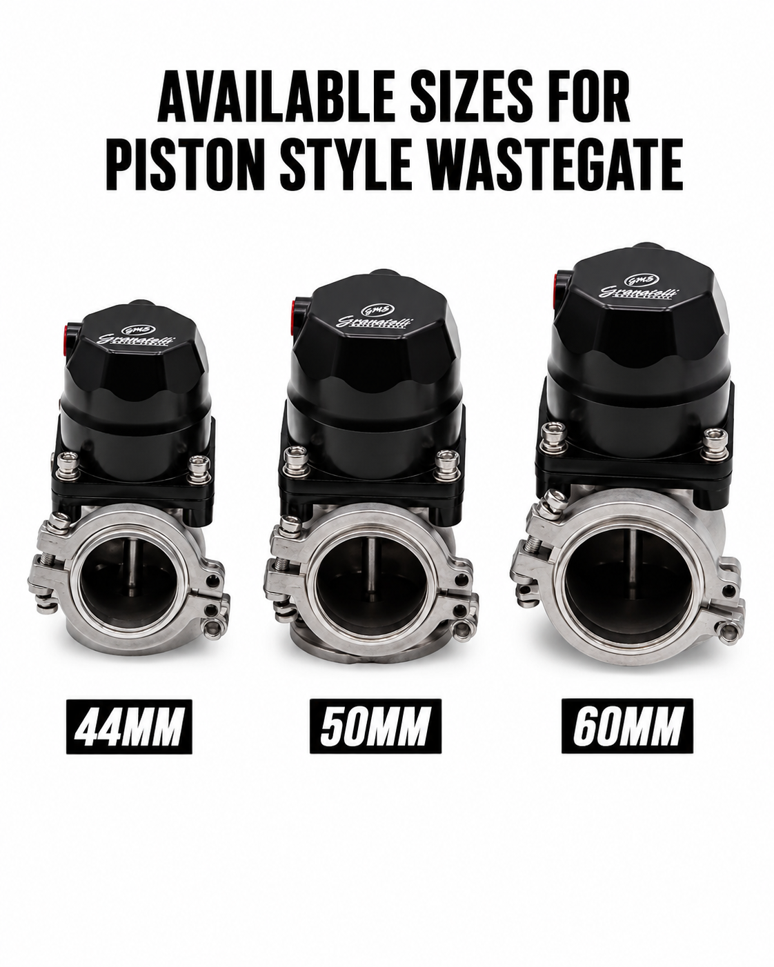 Granatelli Motor Sports 60MM Wastegate - Piston Actuated Design 540260