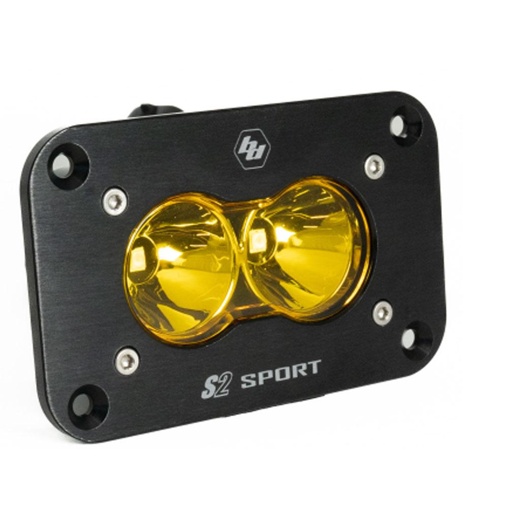 LED Work Light Baja Amber Lens Spot Pattern Flush Mount Each S2 Sport