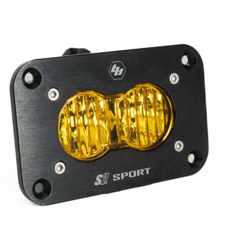 S2 Sport LED Wide Cornering Baja Amber Flush Mount