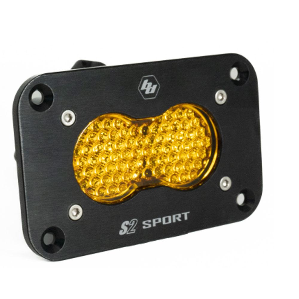 LED Work Light Baja Amber Lens Work/Scene Pattern Flush Mount Each S2 Sport