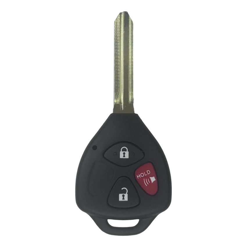 5 Pack - Toyota Scion Pontiac 3 Button Remote Head Key Shells