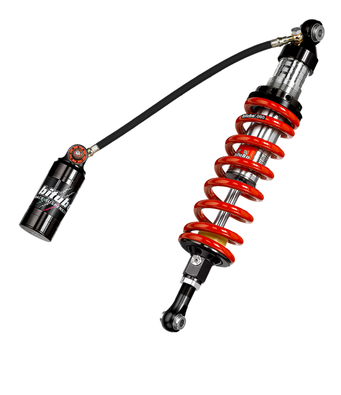 Bitubo Suspension Bitubo CLU1 Monoshock Adjustable: Spring Preload, Rebound, Double Compression, Length, Red Spring T0025CLU11