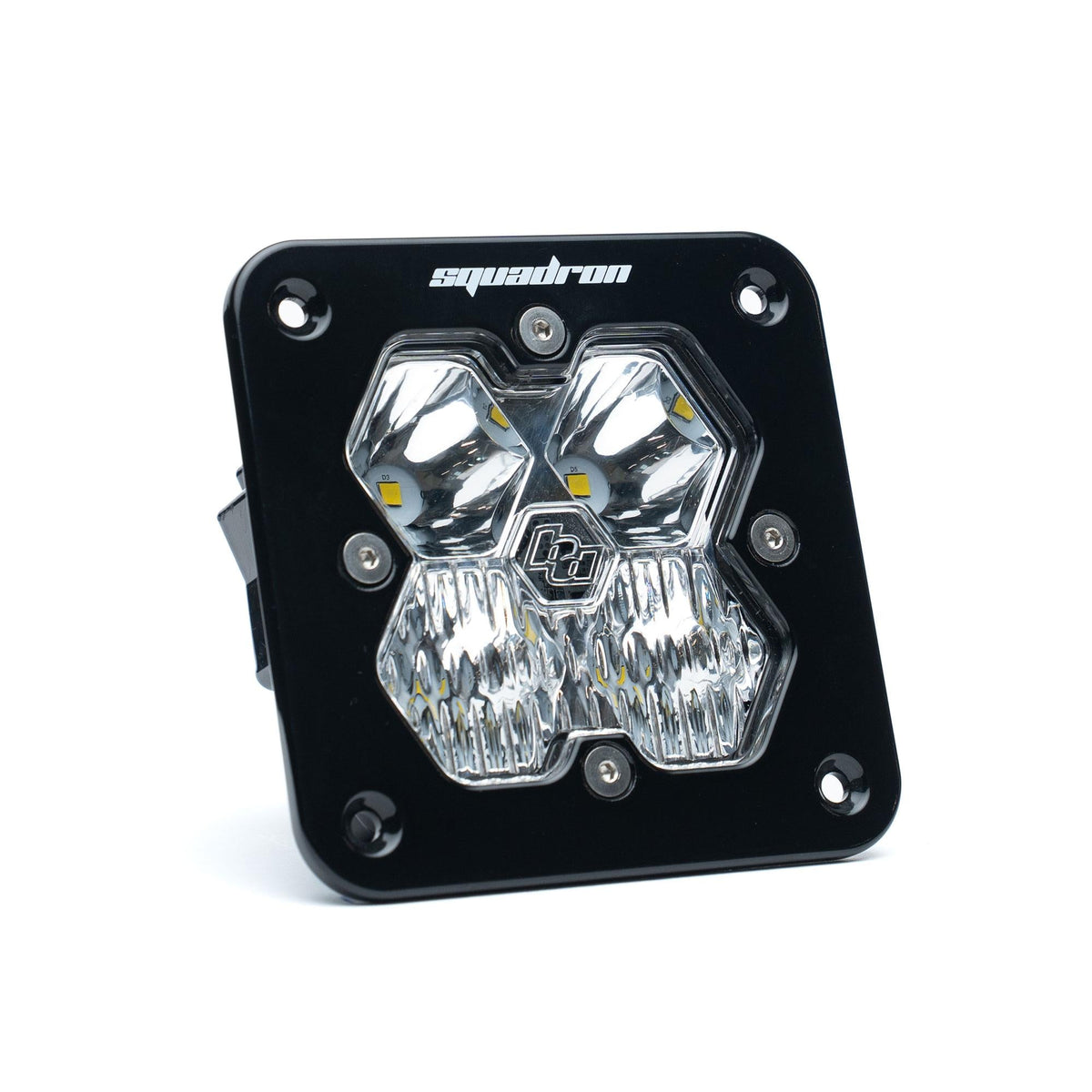 Squadron 2.0 Sport Black Flush Mount LED Auxiliary Light Pod Universal Clear Driving/Combo