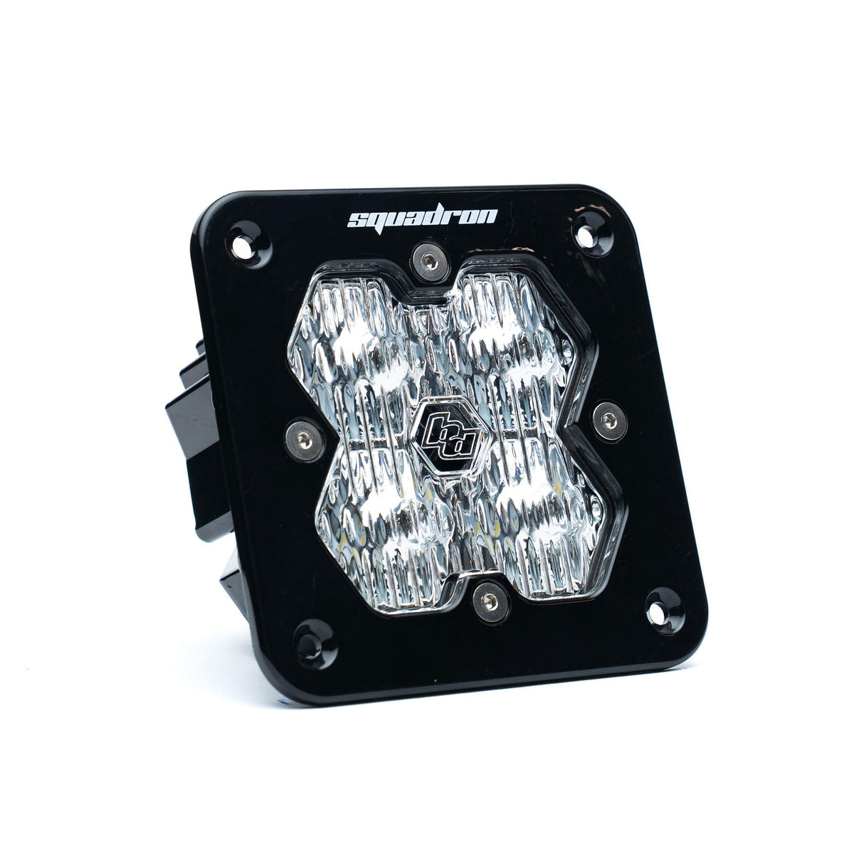 Squadron 2.0 Sport Black Flush Mount LED Auxiliary Light Pod Universal Clear Wide Cornering