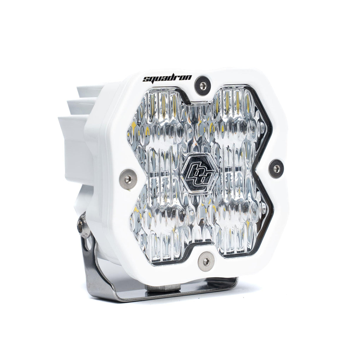 Squadron 2.0 Sport White Flush Mount LED Auxiliary Light Pod Universal Clear Wide Cornering