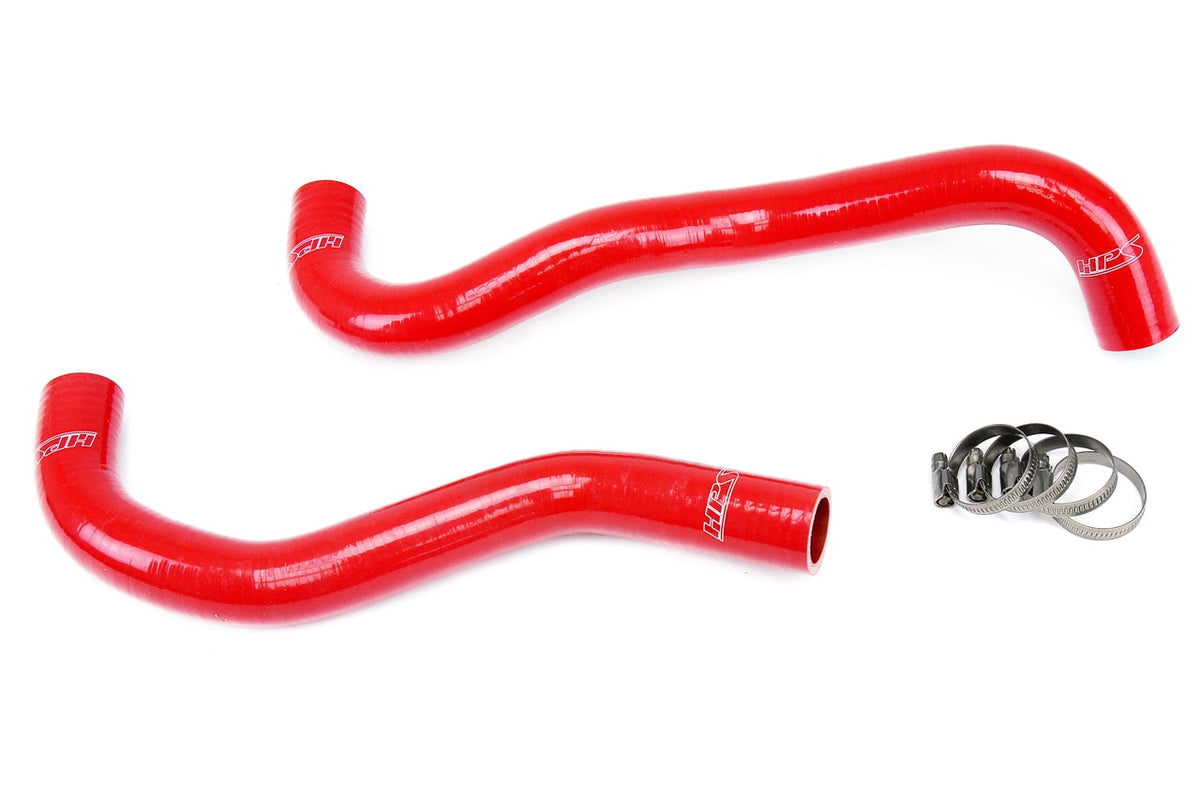 HPS Performance HPS Red Reinforced Silicone Radiator Hose Kit Coolant Honda 12-15 Civic Si