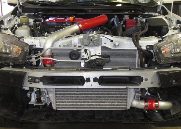 HPS Red Reinforced Silicone Intercooler Hose Kit Mitsubishi Lancer EVO 10 X US-Spec