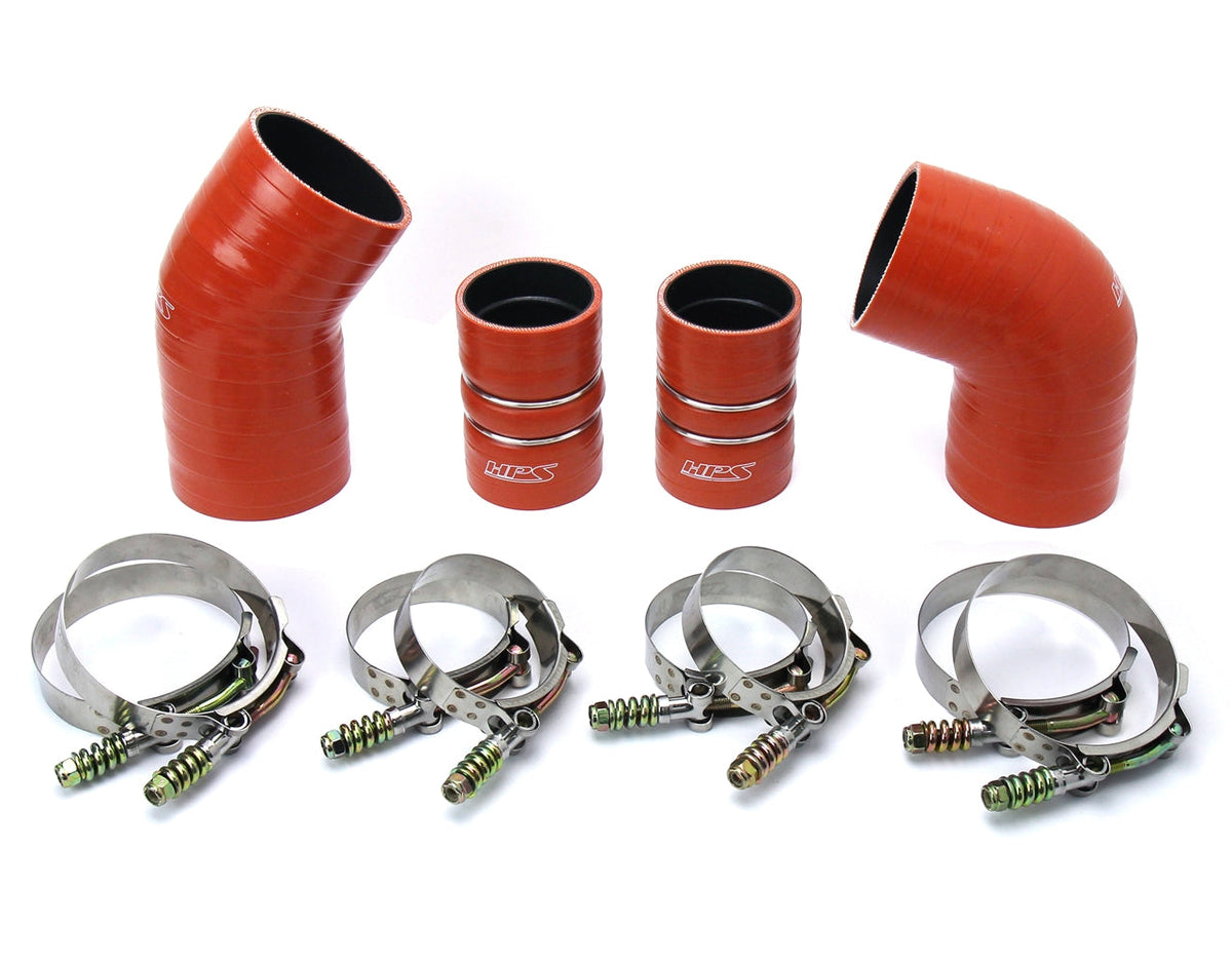HPS Performance HPS High Temp Aramid Reinforced Silicone Intercooler Hose Boots Kit GMC 2004.5 - 2005 Sierra 3500 HD 6.6L Duramax LLY Diesel