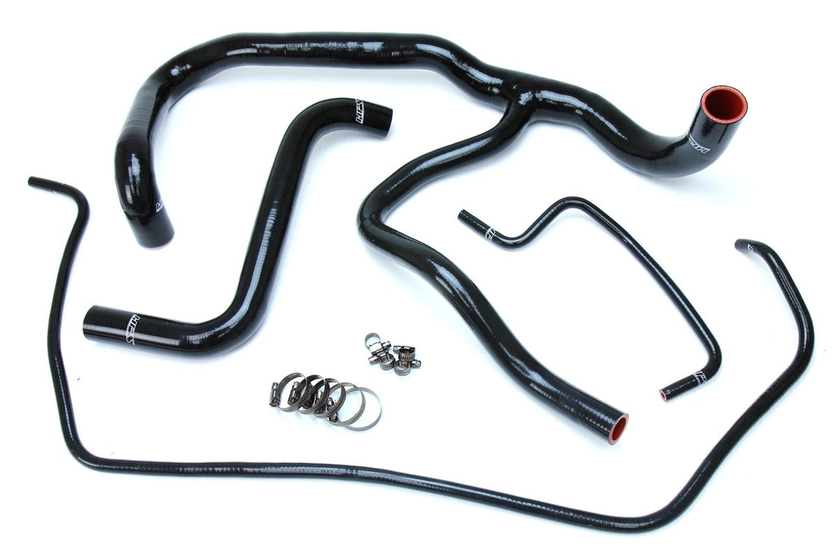 HPS Black Reinforced Silicone Radiator Hose Kit Coolant GMC 14-17 Sierra V8 5.3L