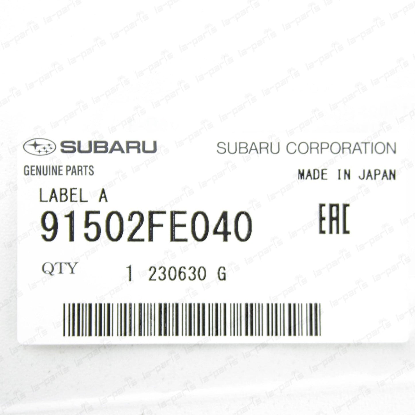 Genuine Subaru 2004 Impreza WRX STi Front Fog Light Hole Cover Decal 91502FE040
