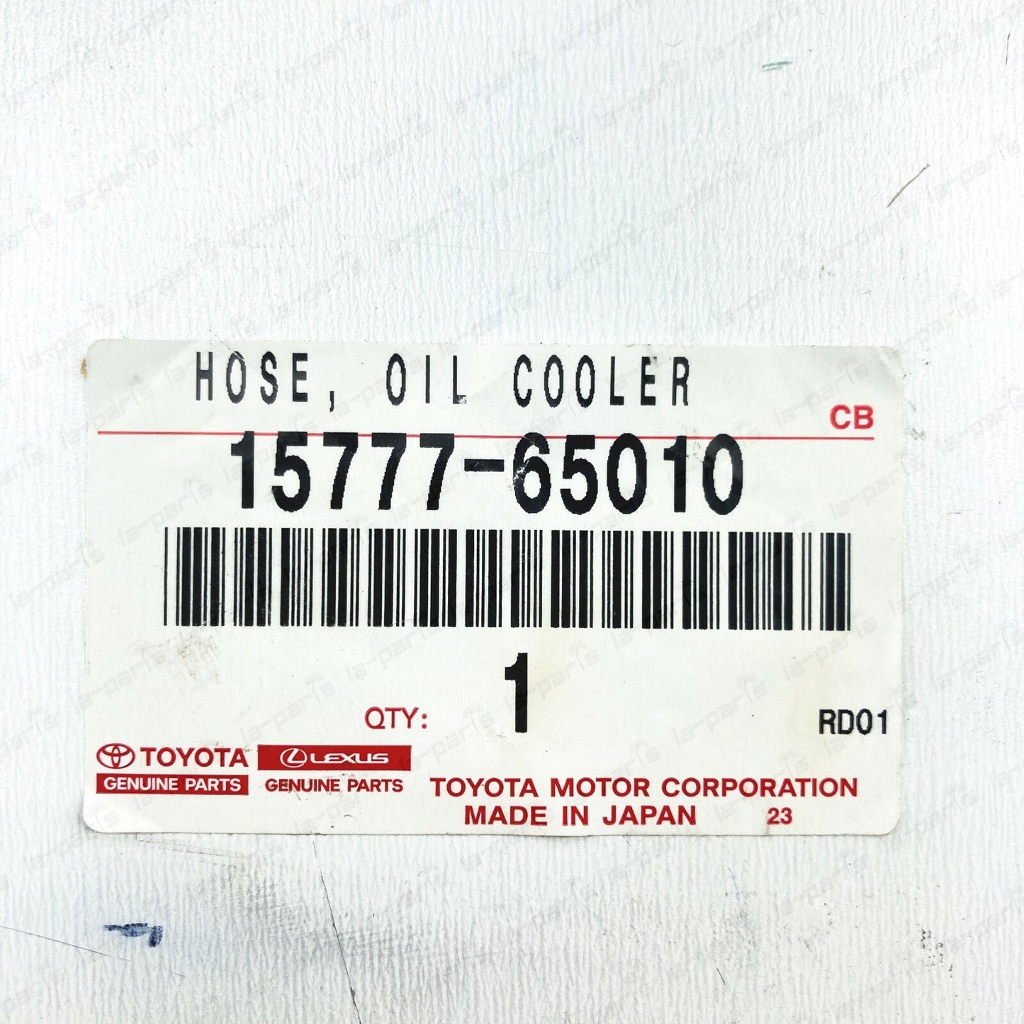 NEW GENUINE TOYOTA 90-95 4RUNNER 89-94 PICKUP 3.0 V6 OIL COOLER HOSE 15777-65010