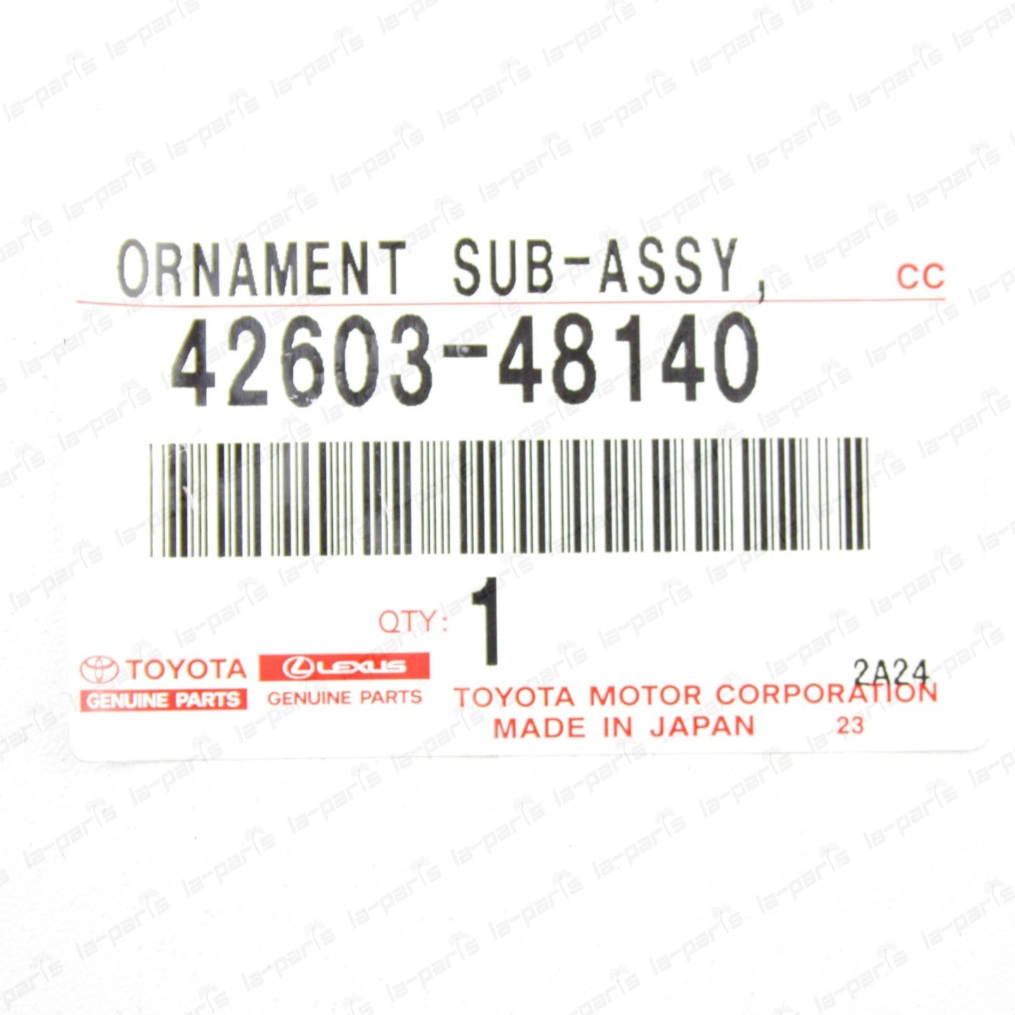 New Genuine Toyota Wheel Hub Ornament Cap 42603-48140