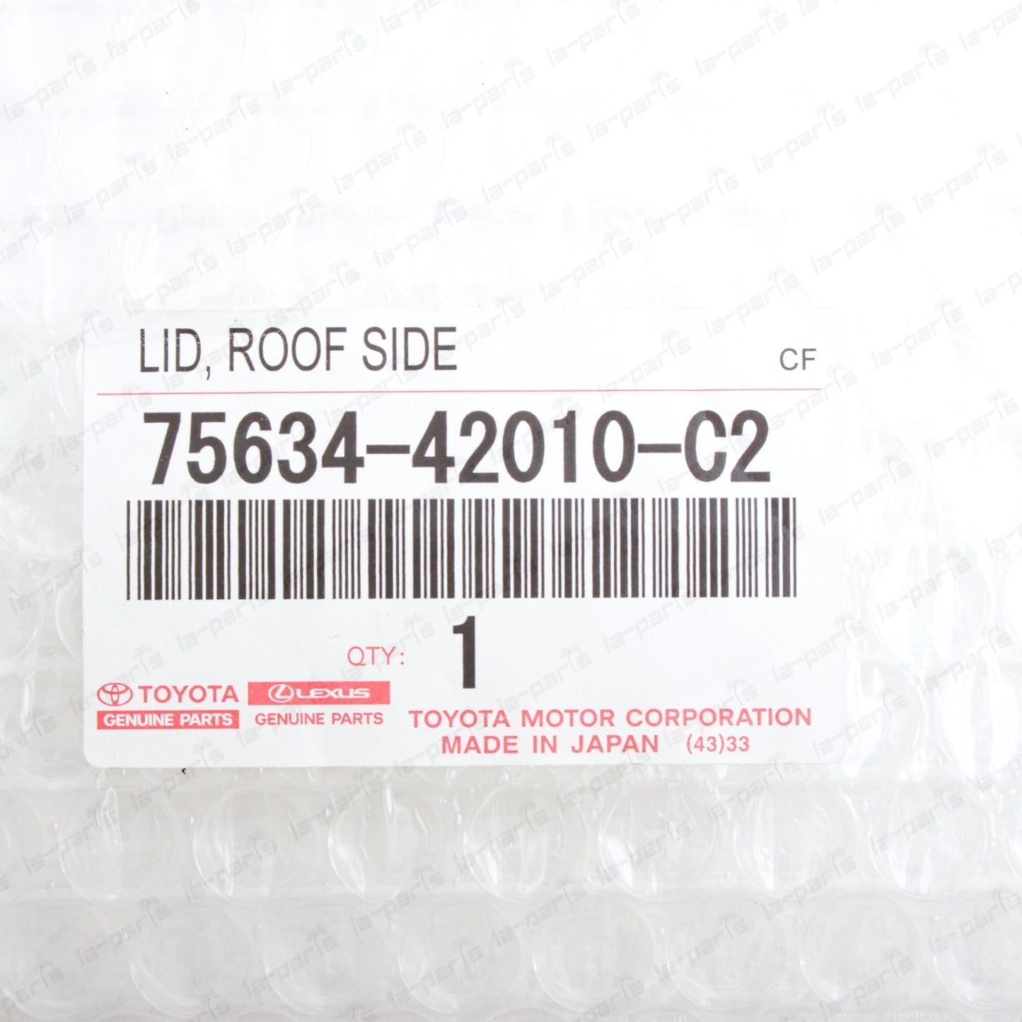 New Genuine OEM Toyota 19-24 RAV4 Roof Driver Side Garnish Lid 75634-42010-C2