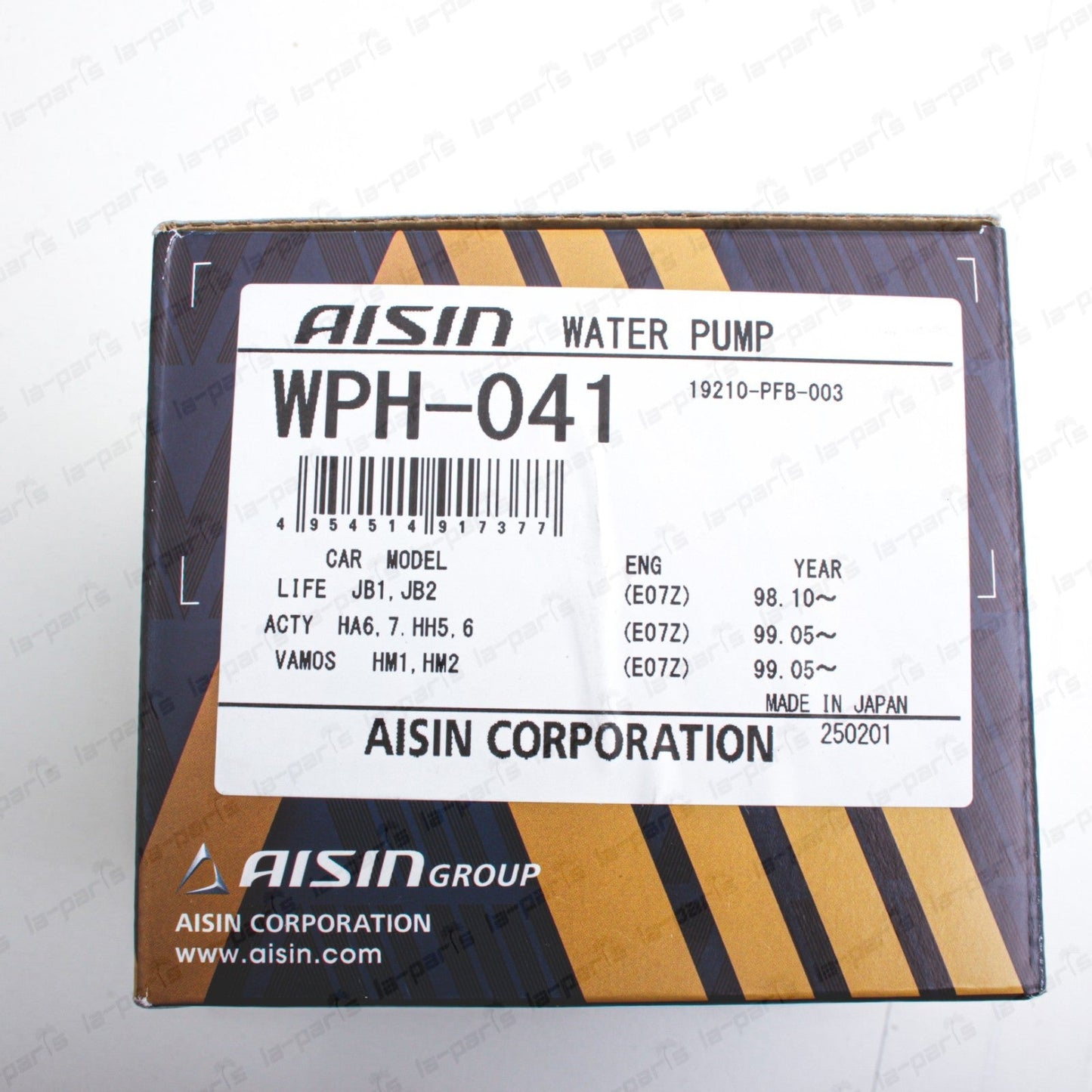 JDM AISIN Water Pump WPH-041 For Honda Acty HH5 HH6 HA6 HA7 Vamos HM1 HM2 E07Z