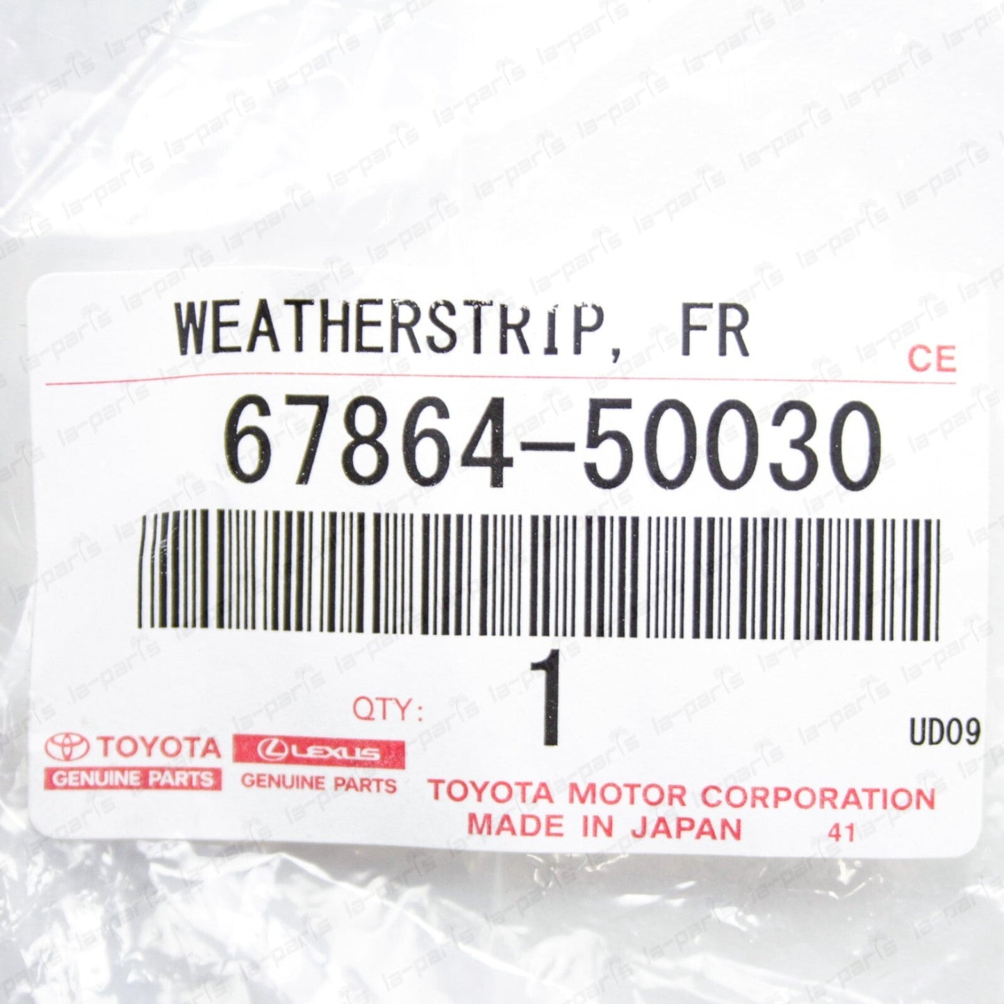 New Genuine OEM Toyota Lexus 01-06 LS430 Front Upper Driver Door Weatherstrip