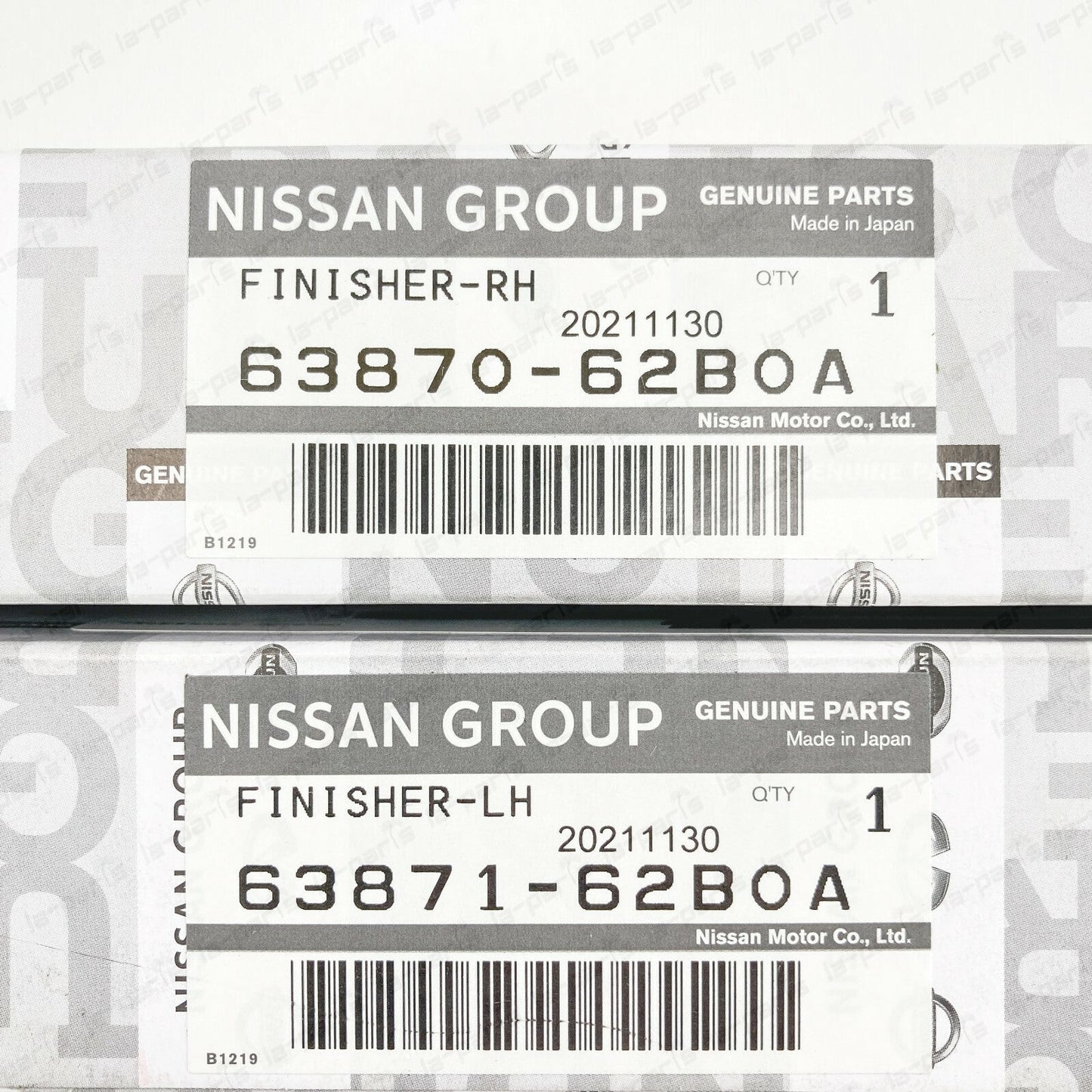 GENUINE NISSAN GT-R R35 GTR FRONT FENDER EMBLEM SET OF 2 63871-62B0A 63870-62B0A