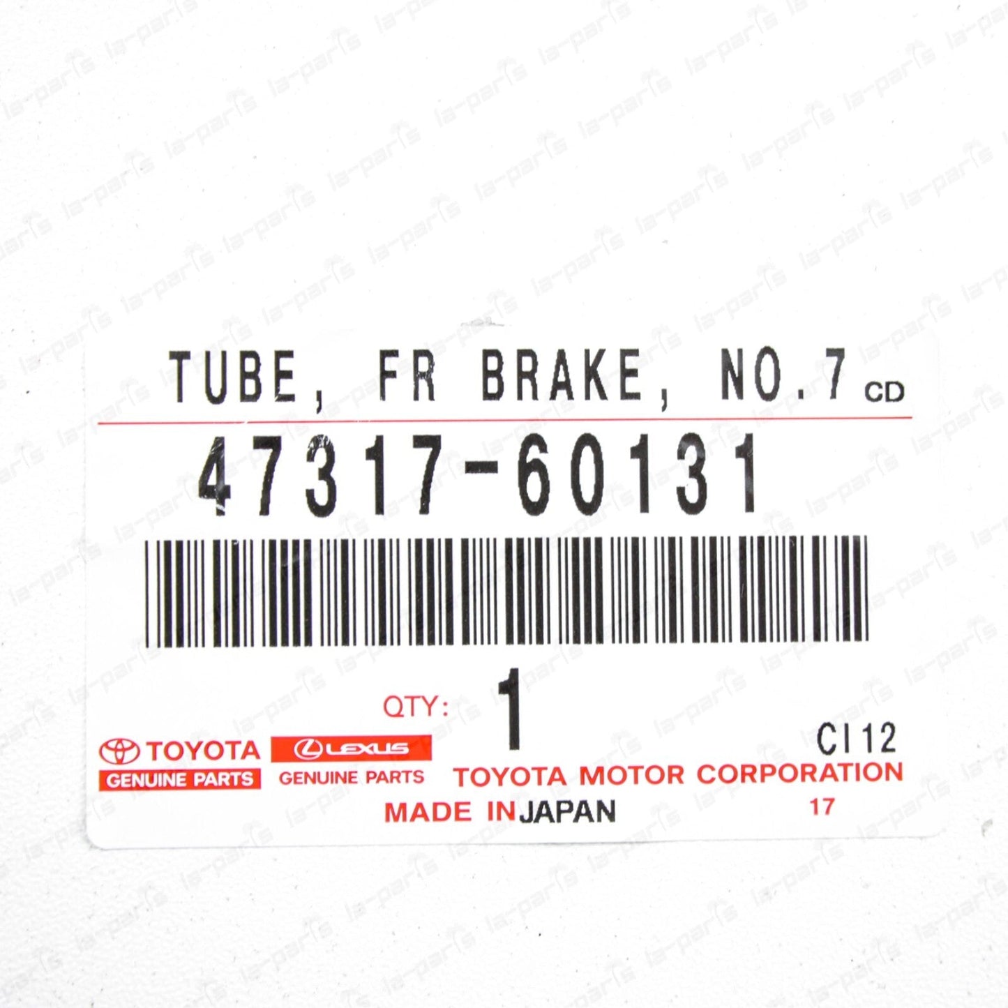 Genuine Toyota 09-14 FJ Cruiser 10-18 4Runner Front Brake Tube NO.7 47317-60131