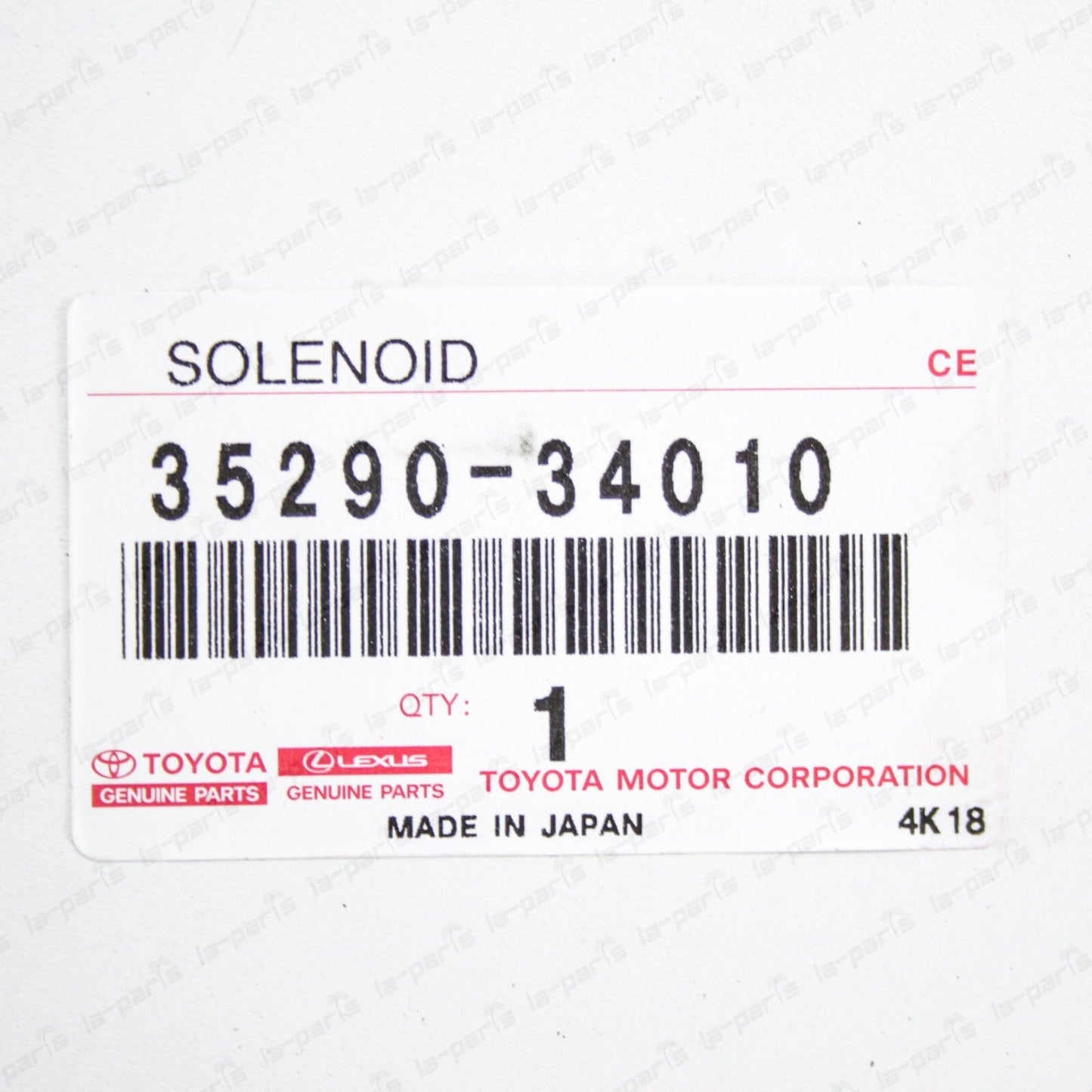 New Genuine Toyota Lexus 04-24 Models AT Pressure Control Solenoid 35290-34010