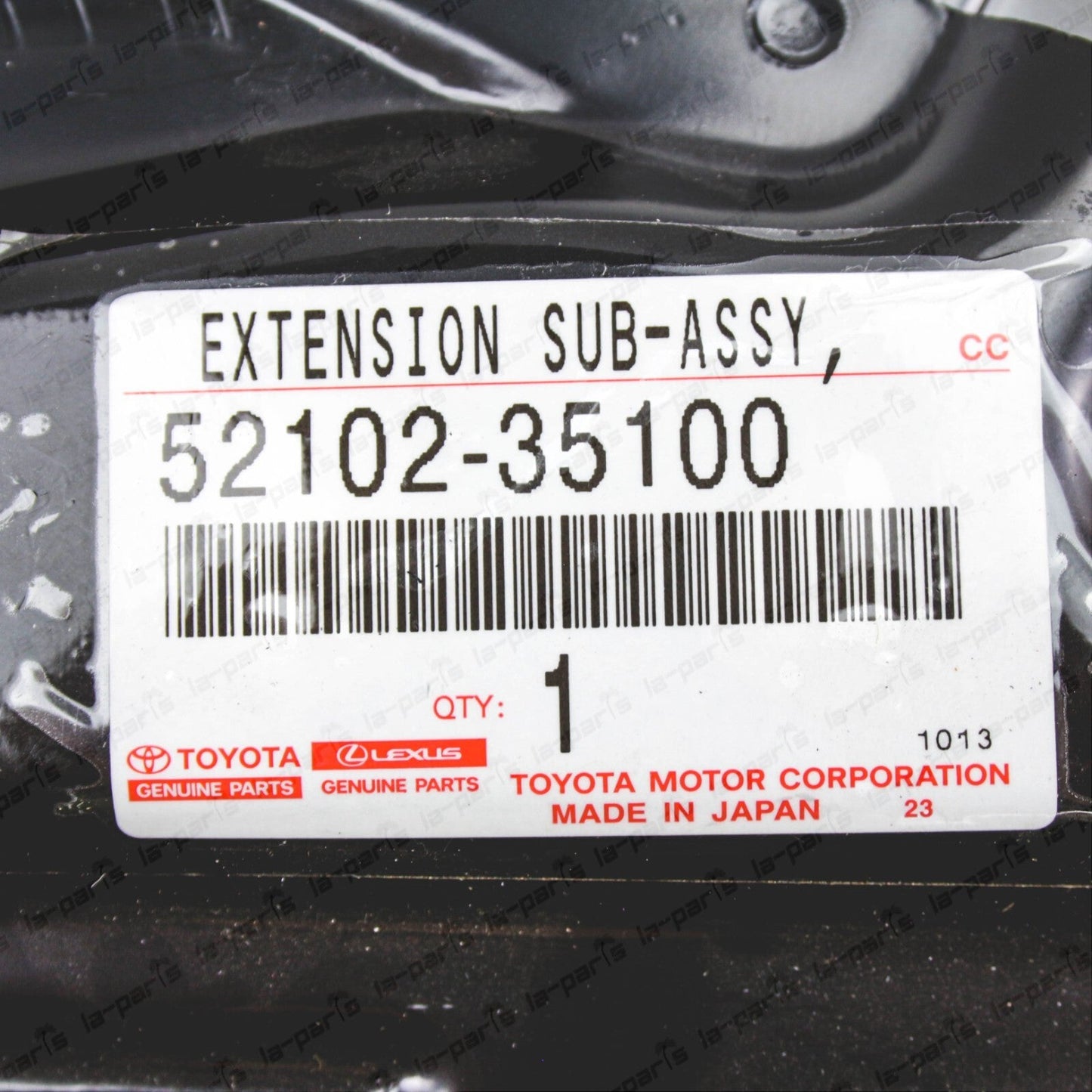 Genuine OEM Toyota Passenger Front Bumper Support Bracket Extension 52102-35100