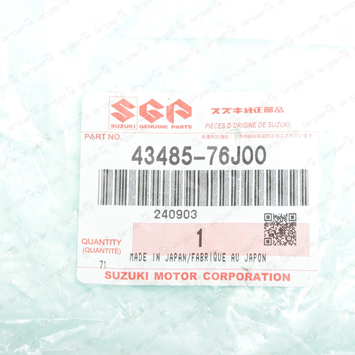 New Genuine OEM Suzuki Jimny Bearing Retainer Ring 43485-76J00
