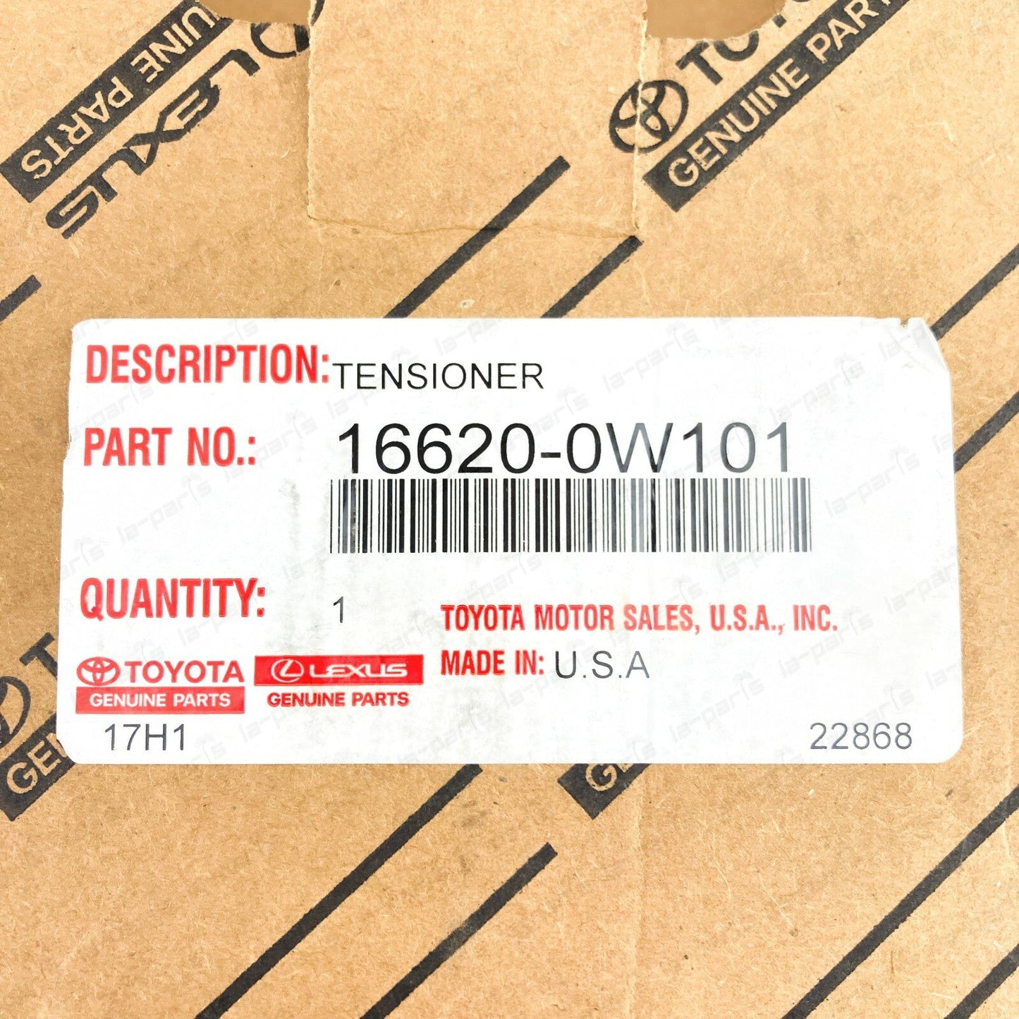 NEW GENUINE TOYOTA SEQUOIA TUNDRA 4RUNNER LC DRIVE BELT TENSIONER 16620-0W101