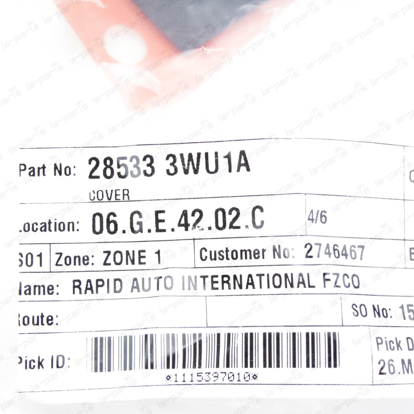 NEW GENUINE INFINITI 2016-2020 QX50 QX60 PARK SENSOR COVER 28533-3WU1A