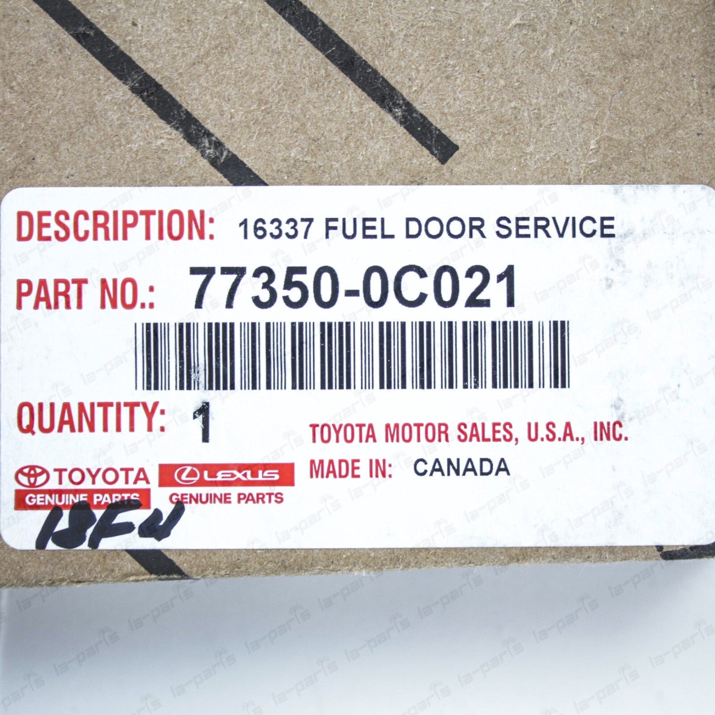 New Genuine OEM Toyota 2008-2010 Sequoia Fuel Gas Door Lid 77350-0C021