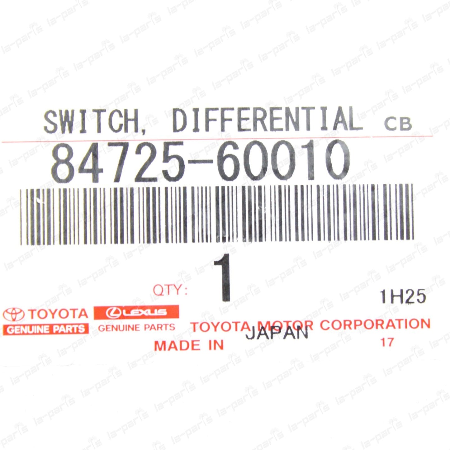 Genuine Toyota 91-95 Land Cruiser 80 Center Differential Lock Switch 84725-60010