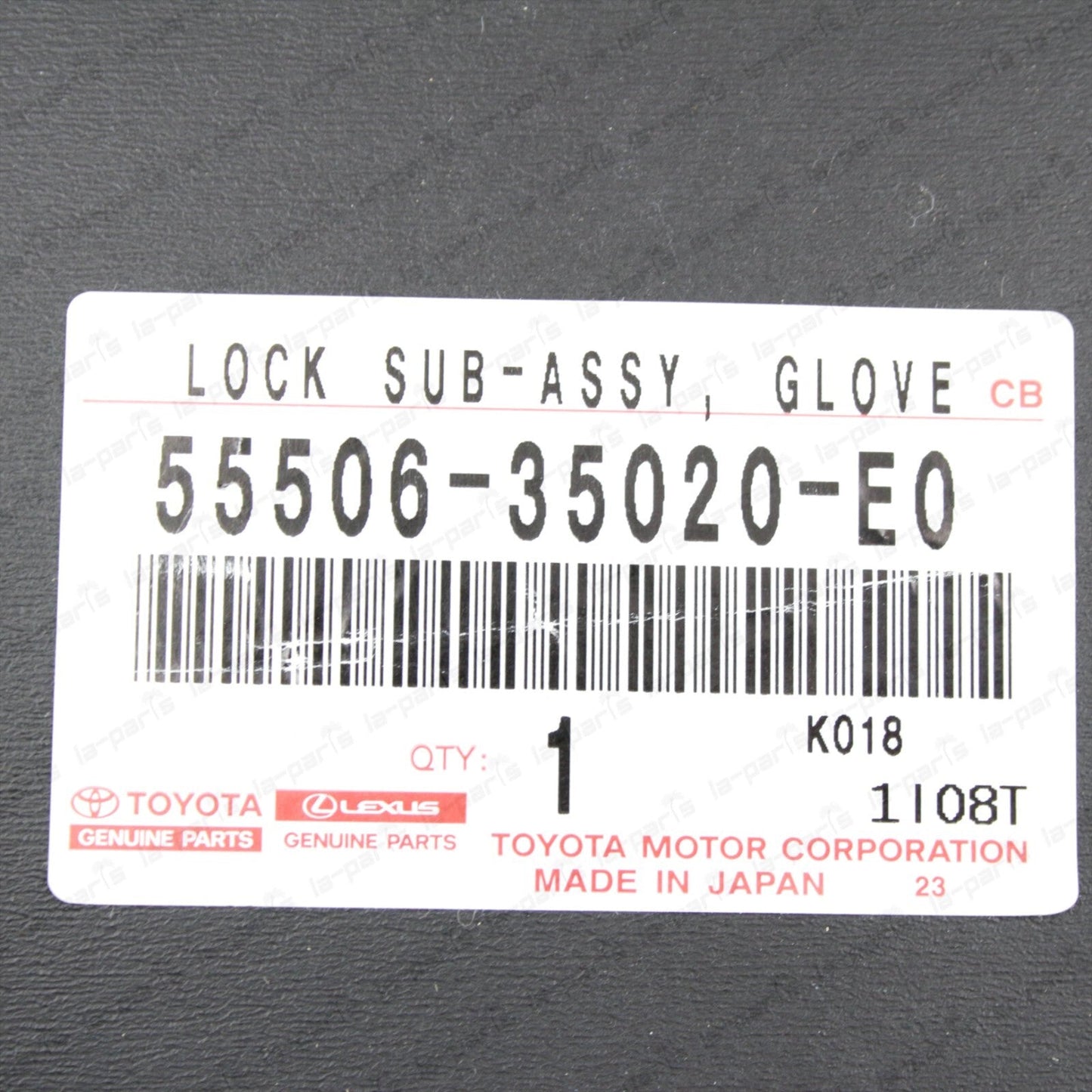 New Genuine OEM Toyota 03-09 4Runner Fawn Color Glove Box Lock 55506-35020-E0