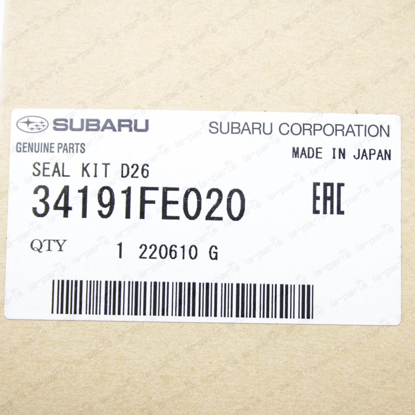 Genuine Subaru 05-14 Legacy Outback WRX Steering Gear Box Seal Kit 34191FE020