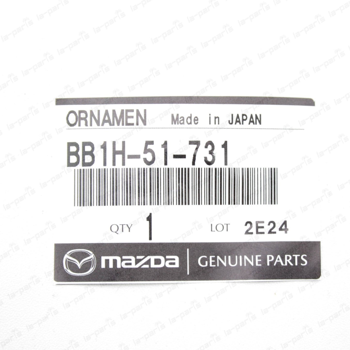NEW GENUINE MAZDA 1991-1997 MX MIATA FRONT BUMPER CHROME EMBLEM BB1H-51-731