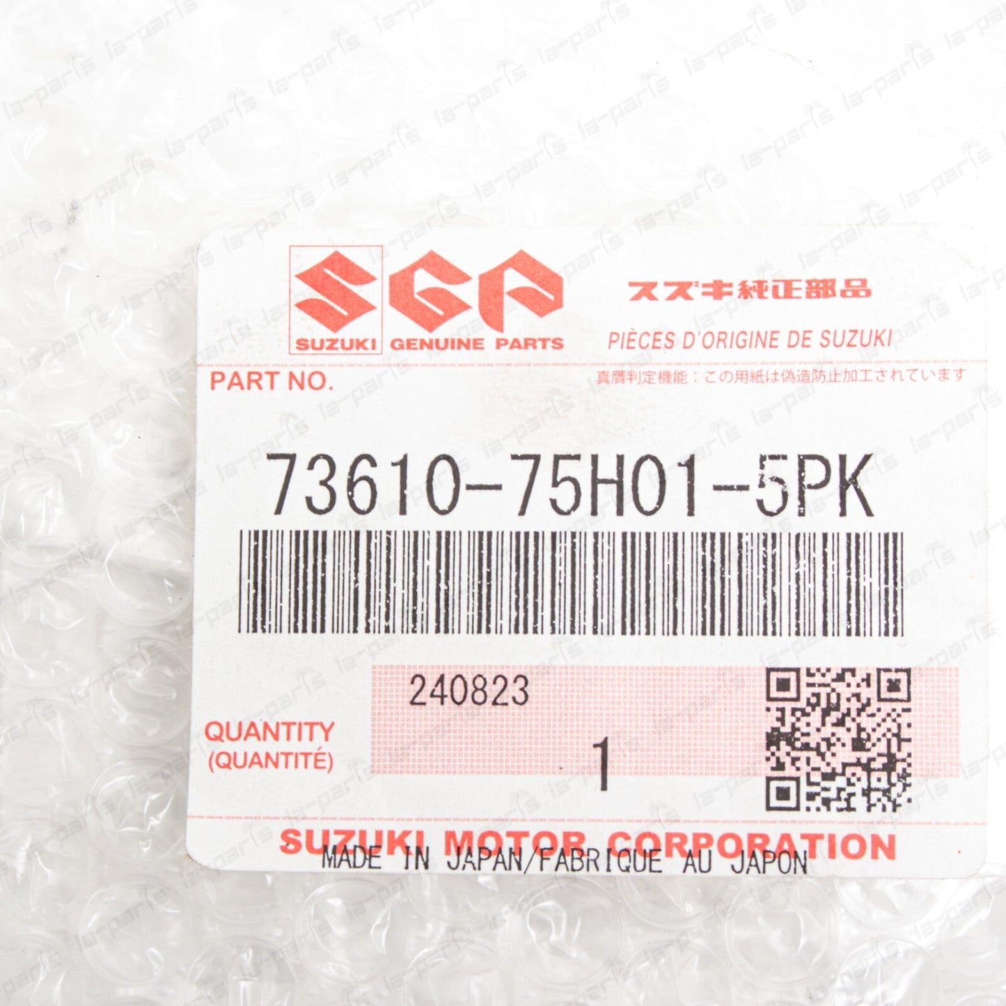 New Genuine OEM Suzuki Jimny Black Side Louver Vent 73610-75H01-5PK