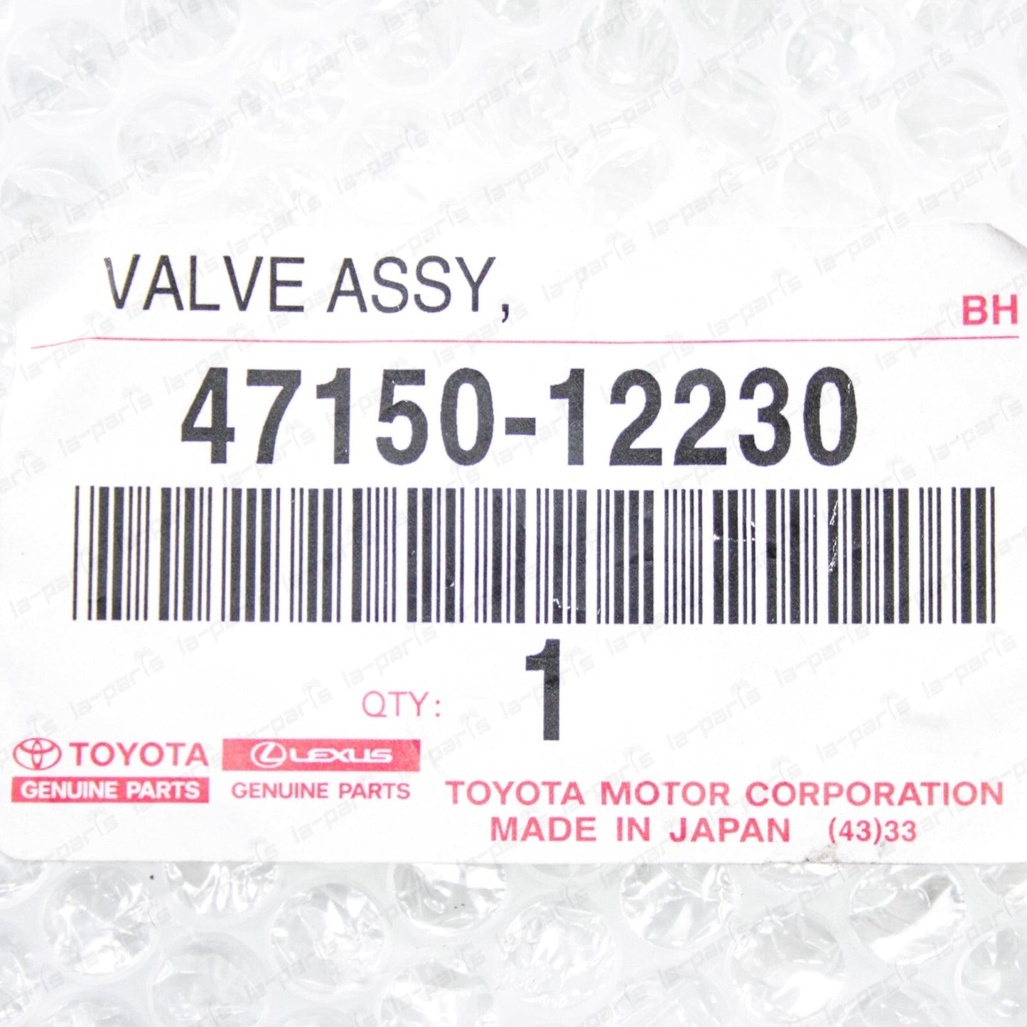 New Genuine Toyota 96-00 Rav4 00-05 Celica Tercel Proportioning Valve (NO ABS)