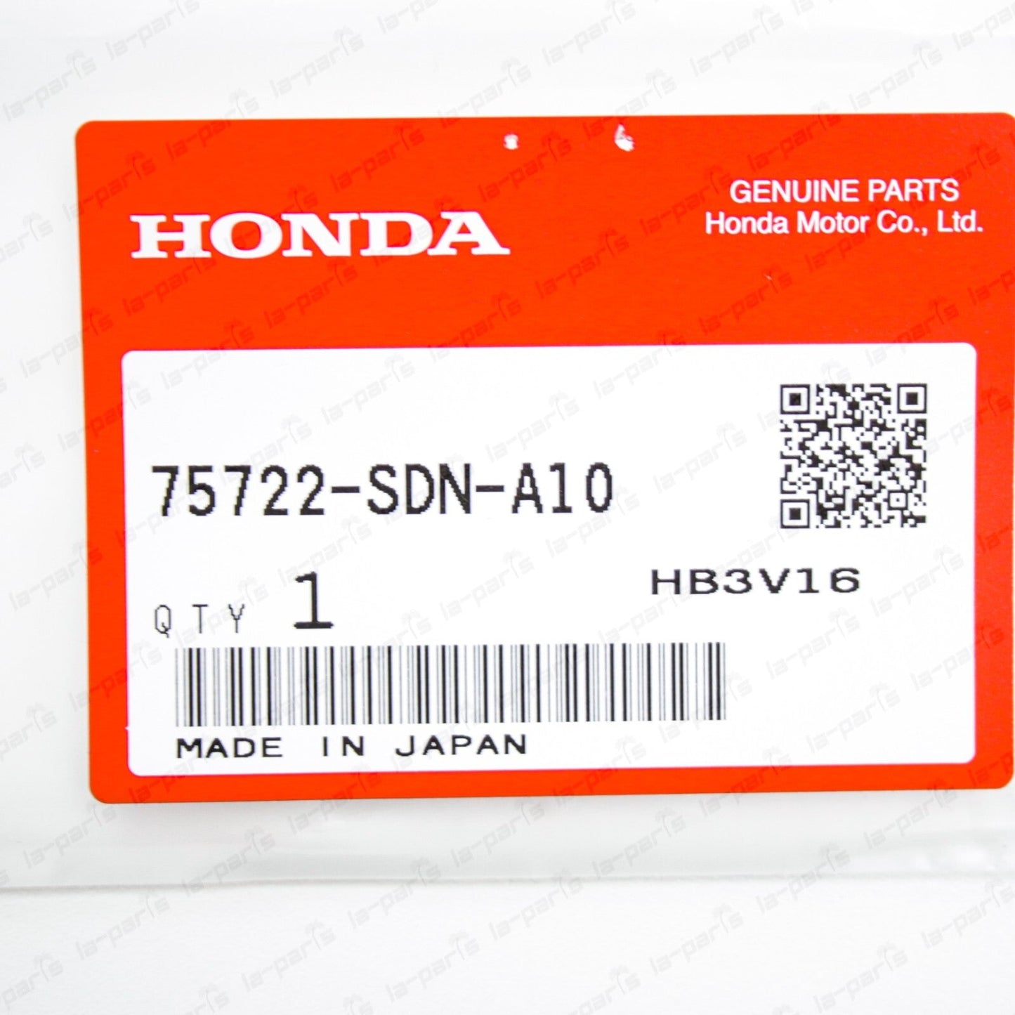 New Genuine OEM Honda 06-07 Accord Coupe V6 Rear Nameplate Emblem 75722-SDN-A10