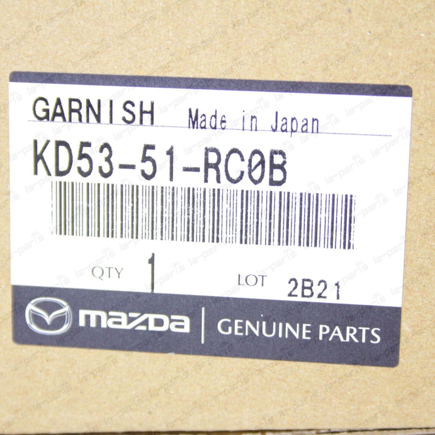 New Genuine Mazda 2013-2016 CX-5 Passenger Side Rear Door Garnish KD53-51-RC0B