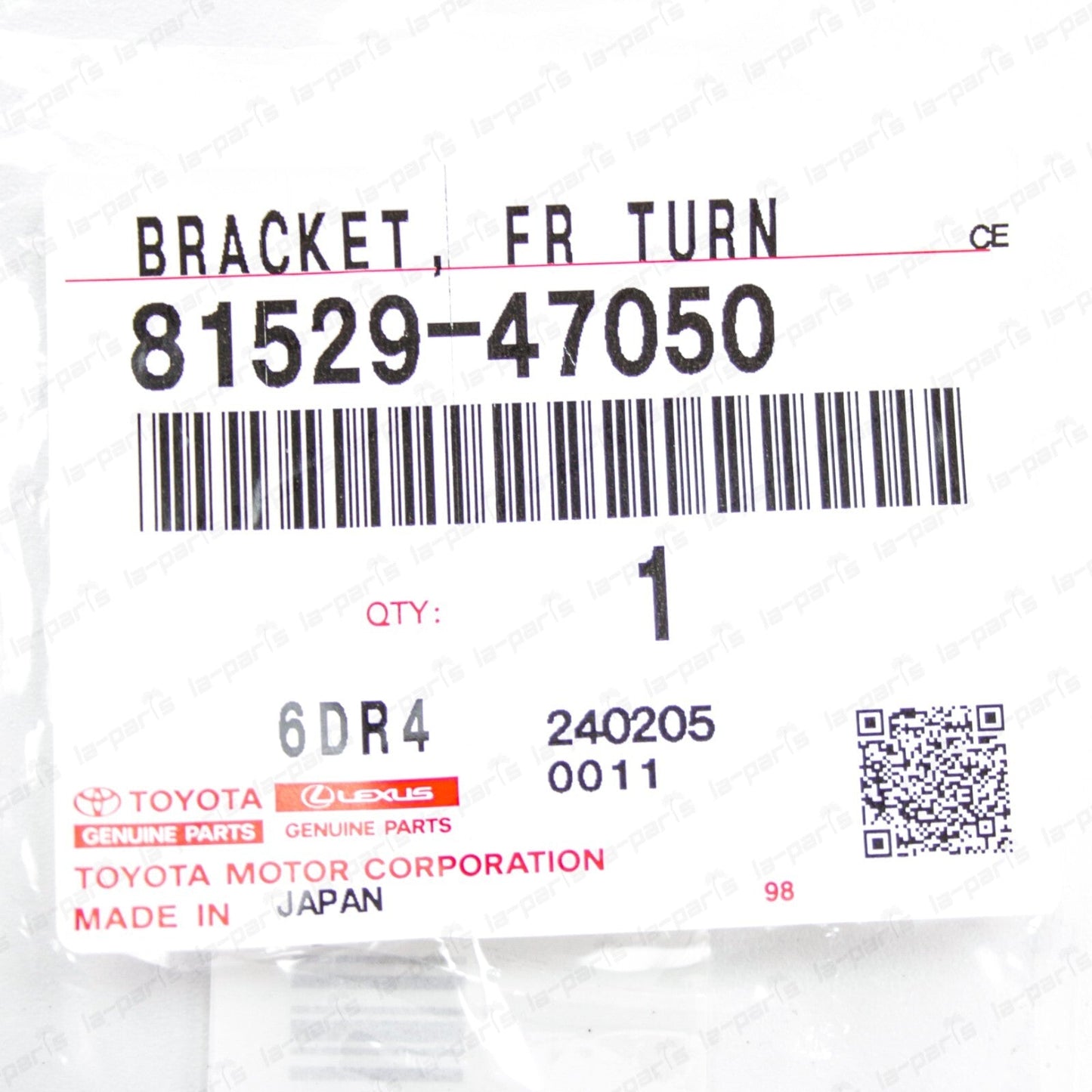 Genuine OEM Toyota 11-15 Prius Left Front Turn Signal Light Bracket 81529-47050
