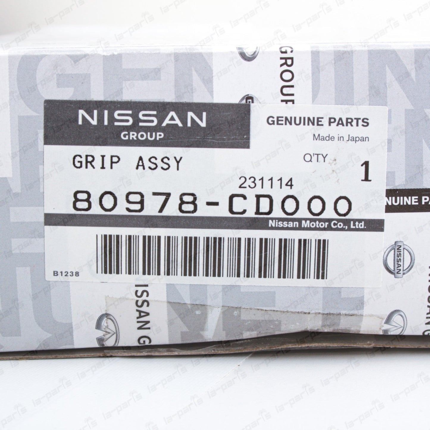 Genuine OEM Nissan 03-05 350Z Passenger Side Pull Handle Grip Black 80978-CD000