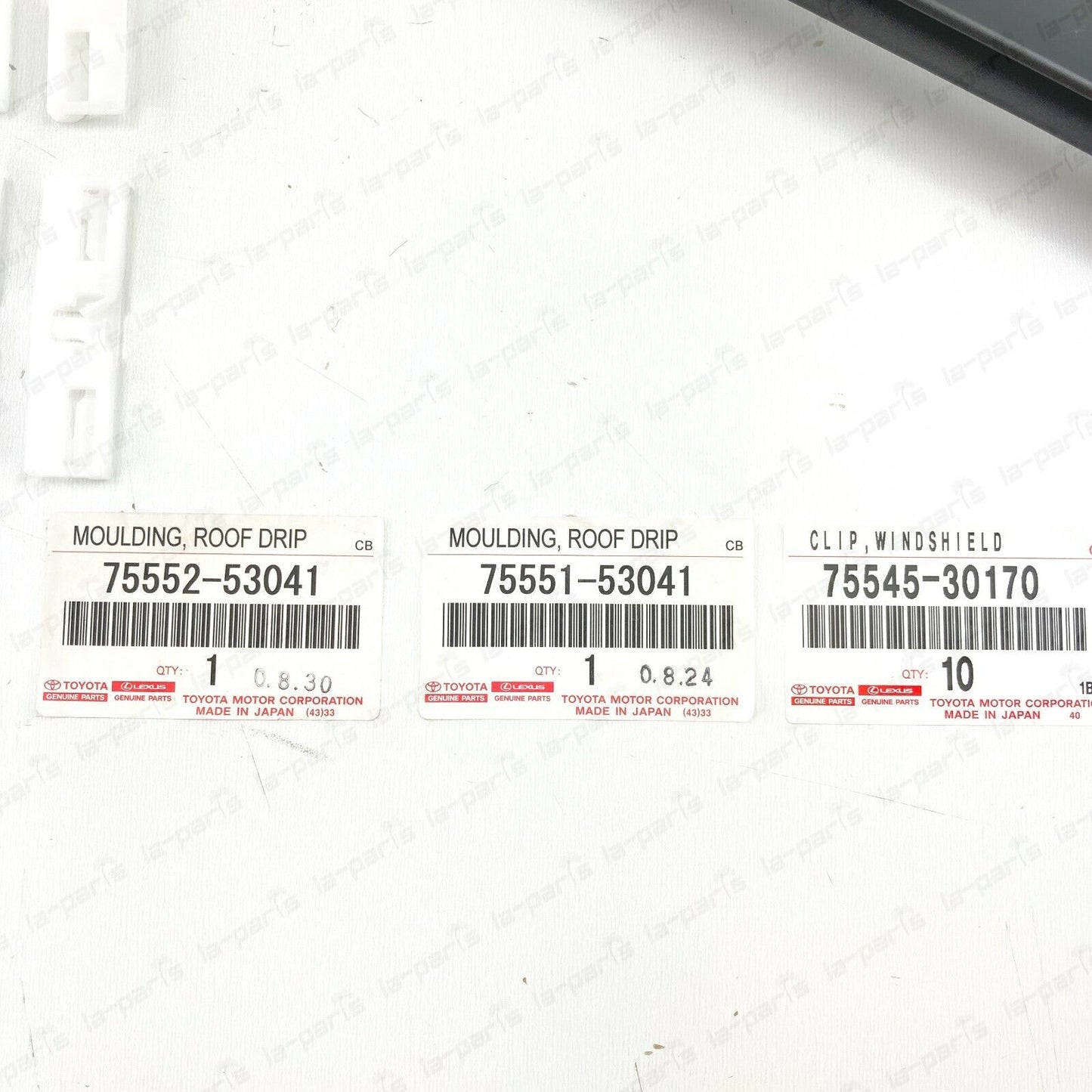 Genuine Lexus 14-18 Is350 Is200T Is250 Front Windshield Mouldings & Clips Set
