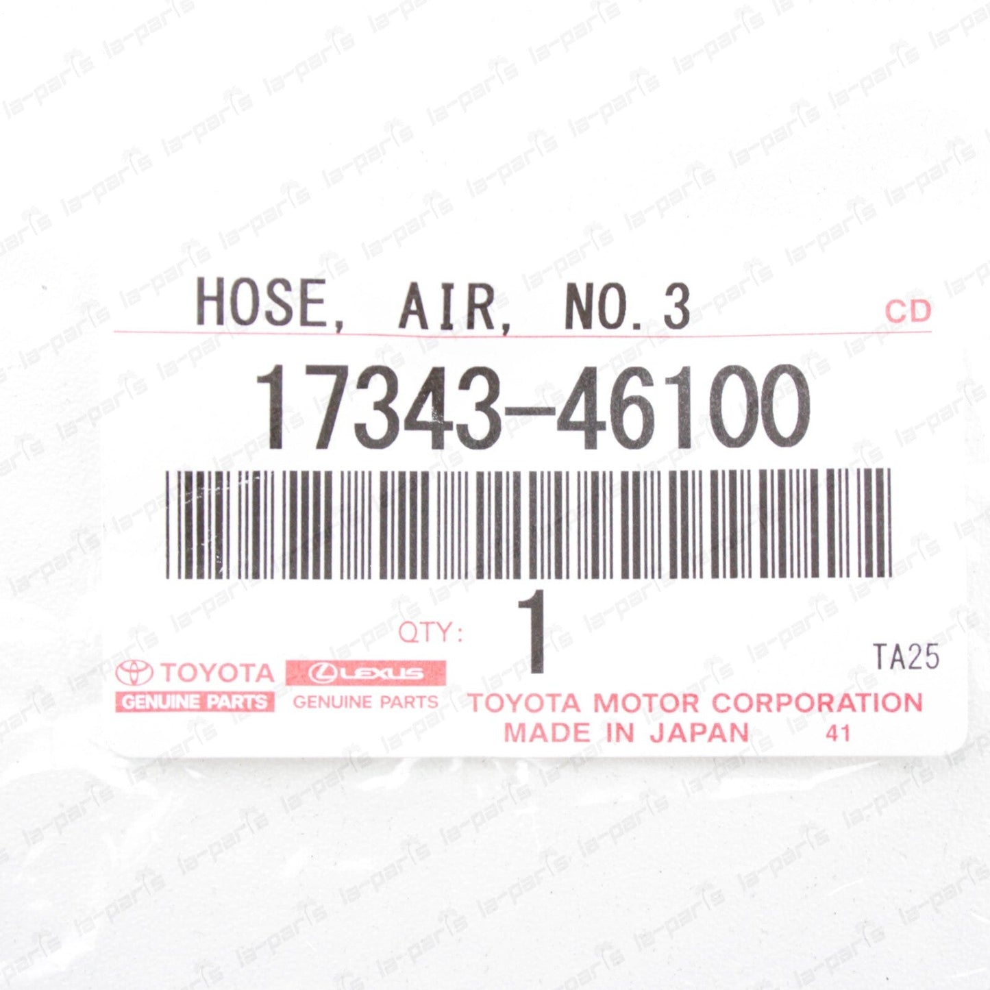 New Genuine Toyota Supra MK4 Lexus 01-05 IS300 Vacuum Air Hose #3 17343-46100
